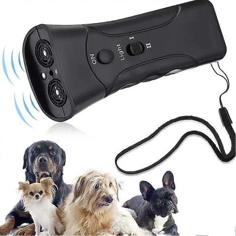 Dispositif de dressage canin électronique anti-aboiements, outil de dressage, répulsif anti-aboiements portable ( ) (1/3)