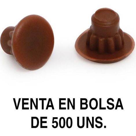 HERRAJES ALK tapa mina ag.5mm marron oscuro (500u) , 0BOLSA (1/2)