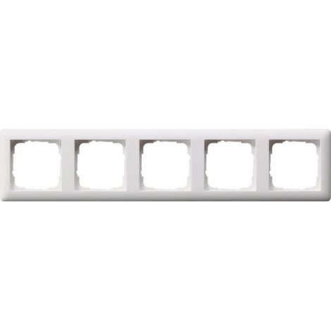 Plaque de finition Gira standard 55 résistante sans vis blanche