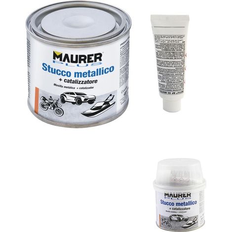 STUCCO Metallico in pasta a spatola per FERRO 150 ml MAURER PLUS