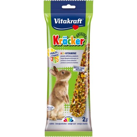 2 kracker multivitaminici per conigli nani.
