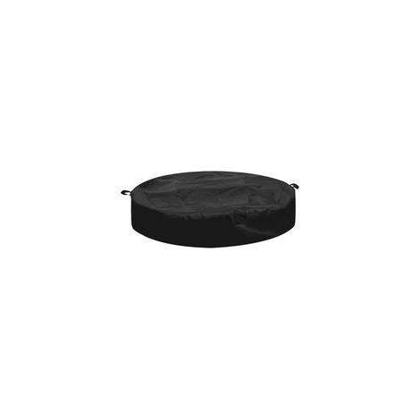Housse ronde pour brasero enterré de terrasse – 145 cm de diamètre – Tissu Oxford 420D réglable de 129,5 à 144,8 cm – Protection résistante aux intempéries pour l'extérieur