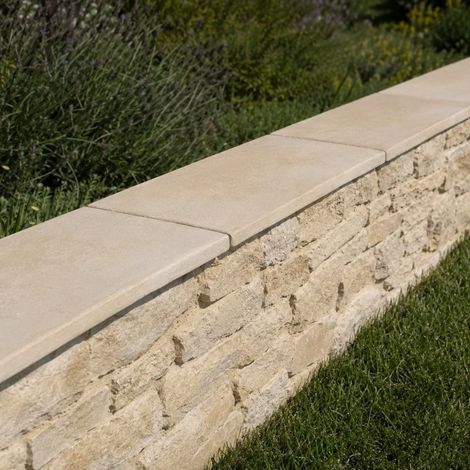 Couvertine Mur Pierre Atlas Beige - 61x33x3 cm - Ti'ma Stone - À l'unité - Ti'ma Stone (1/5)