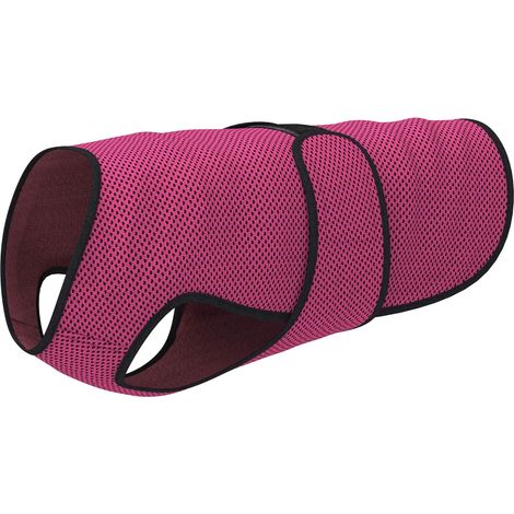 Gilet rafraîchissant léger pour chiens, utilisant la technologie de refroidissement par évaporation, avec protection UV, convient aux chiens de petite, moyenne et grande taille (XL, rouge rose).