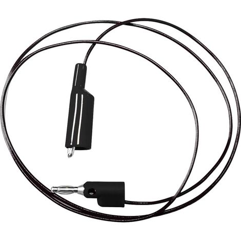 Mueller Electric BU-2030-A-24-0 Cordon de mesure banane mâle 4 mm pince crocodile 0.6 m noir 1 pc(s)