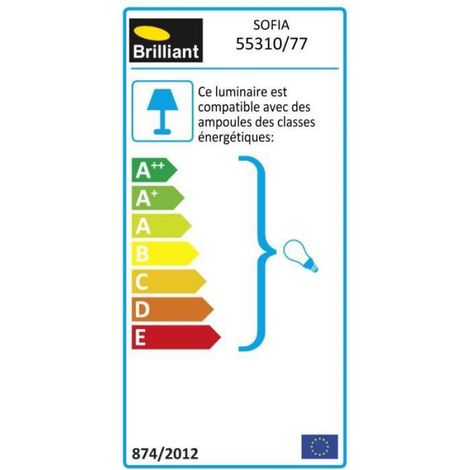 Applique spot - - Sofia - Métal et verre - E14 - 40W - Intérieur - 8 cm (1/2)