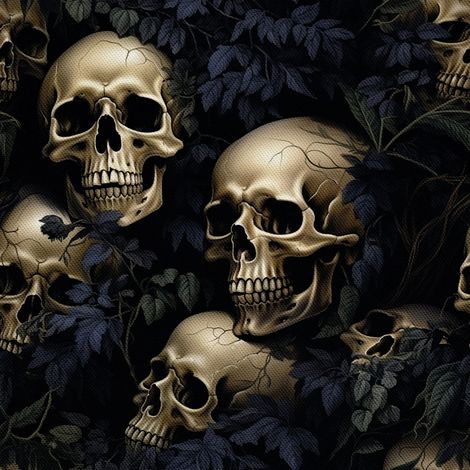 Tela Oxford decorativa para exteriores - Motivo de calavera I DX4726 (1/5)