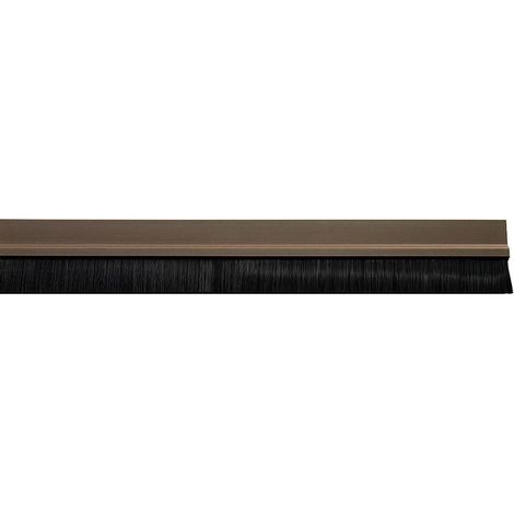 Guarnizione Porta Pvc Marrone Con Spazzola 1 metro (1/2)