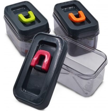 1 Pezzo Barattolo in Plastica da Cucina Multiuso Ermetico 600 cc 3 Colori (1/3)