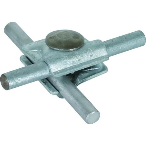 Collier MT St/tZn pour Rd 8-10mm avec vis ronde plate M10x35mm et écrou