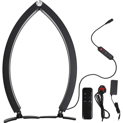 Lampe LED demi-lune pliable 40W pour manucure, 7 températures 3200K-5600K, 100-240V, prise UK. (1/5)