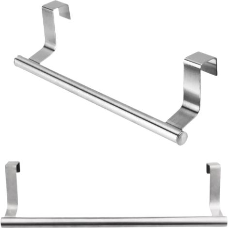 2 Pièces Porte Serviette de Porte Barre Torchon Cuisine Porte Serviettes à Suspendre sans Perçage pour Salle de Bain et Chambre (23cm) (1/5)