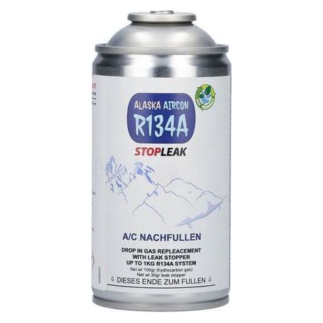 Alaska Refrigerants Botella de sellador de fugas para sistemas R134a