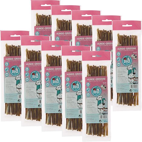 Lov&Ed Hunde-Grissini, 10x 60 g - Kausnack mit Rind (1/2)