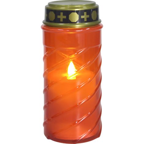 TrendLine LED-Grablicht mit Timer Ø 7 x 16,5 cm warmweiß rot