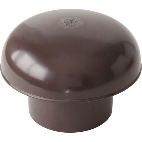 First Plast CDVM80M Cappello di Ventilazione Testa Esalatore con rete, Marrone, diametro interno 80 mm (1/2)