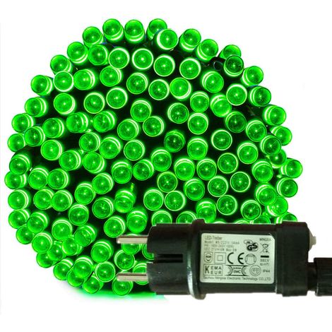 Guirlande Lumineuse avec Prise, 23m 200 LED 8 Modes de Scintillement, Décoratives de Lumières D'intérieur à Cordes (Vert) (1/5)