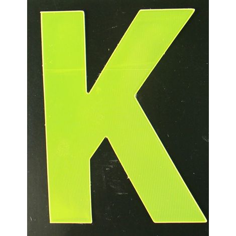 Conacord Reflektierender Klebebuchstabe K gelb K Klebebuchstaben & Zahlen (1/2)