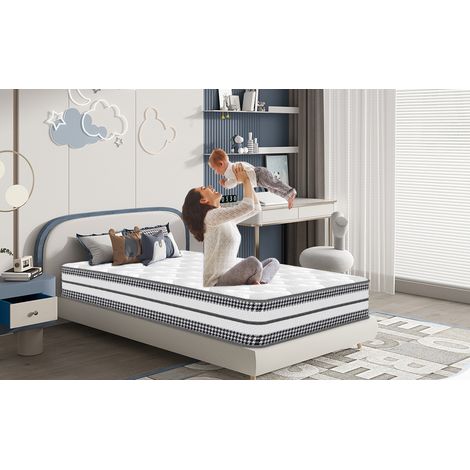 Yidatong – Matelas hybride 90x200 cm – Épaisseur 26 cm – Mousse à mémoire de forme et ressorts ensachés – Dureté moyenne – Certifié Oeko-Tex (1/5)