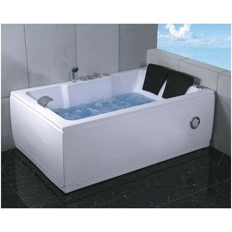 Bagno Italia Vasca da bagno idromassaggio 185x120 cm 2 persone 14 getti radio cromoterapia (1/5)