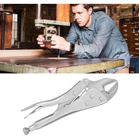 Pince-étau à clé de verrouillage, outil à main industriel en acier au chrome-vanadium, 25 cm (10 pouces) (1/5)