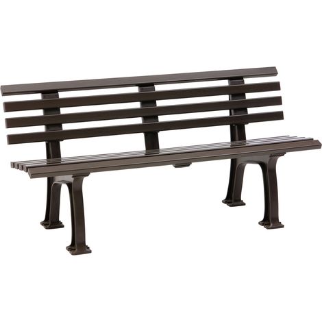 Gartenbank SYLT 3-Sitzer Länge 1500 mm, braun (1/5)