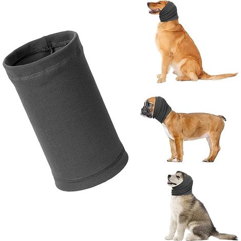 Cache-oreilles pour chien - Protection auditive pour chien - Bandeau antibruit pour chien - Collier insonorisé pour chien - Protection auditive pour chiens - Cache-oreilles pour chien... (1/5)