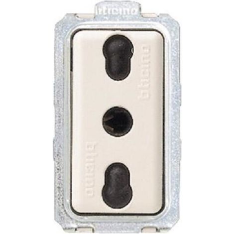 Presa bivalente bticino 16a 250v art 5180 serie magic
