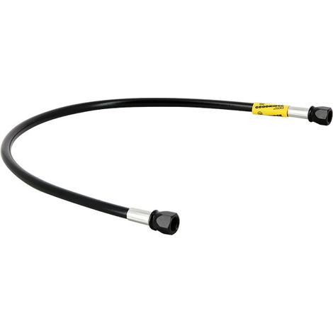 Durite 850mm - Raccords Pré Sertis Gaine Noire Raccords Noirs