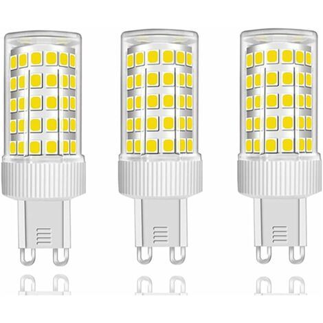 LaBlanc - Confezione da 3 lampadine LED G9 da 10 W, equivalenti a lampade alogene da 150 W, 86 LED, 1000 lm, angolo di fascio di 360°, ultra luminose, AC 220-240 V, non dimmerabili, bianco freddo 6000