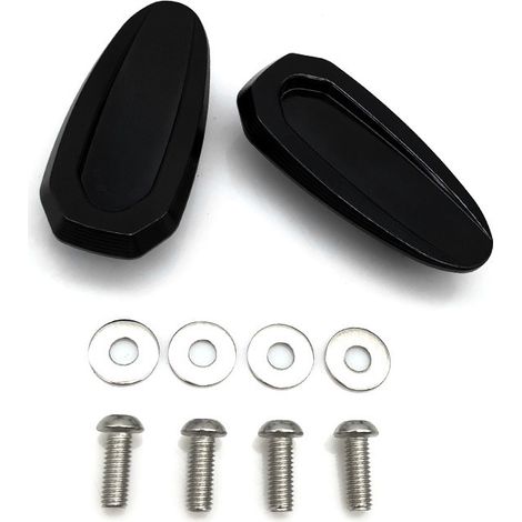 Decorative side mirror mounting piece for BMW S1000RR motorcycle modification, mirror hole and mirror bracket. (1/3)
