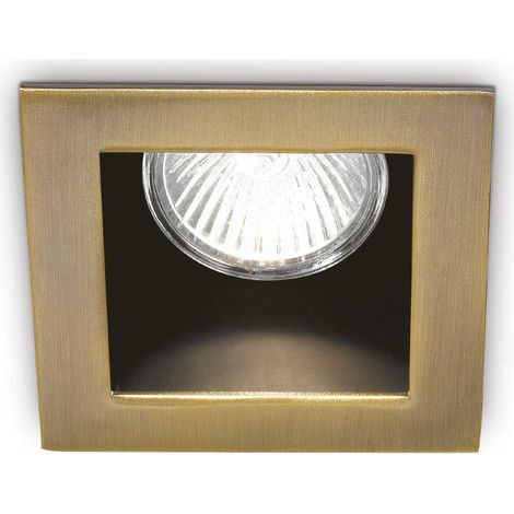 Ideal Lux Funky - Projecteur à 1 lumière encastré bronze, GU10
