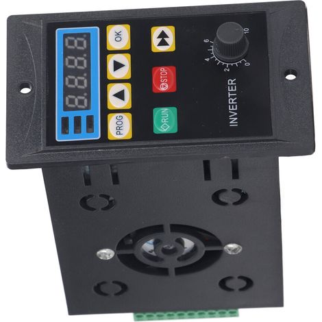 Adecuado para convertidores de frecuencia de bombas de agua monofásicas de 400 W con entrada de 176-264 V y salida trifásica de 0-220 V.