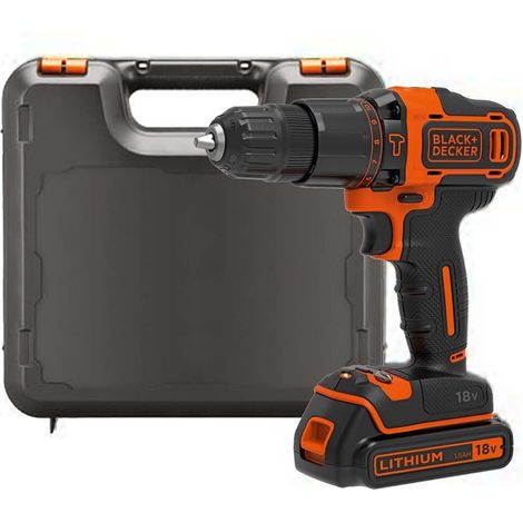 perforateur sans fil 18V, batterie 1.5Ah, chargeur 400mA, mallette, BDCHD18K-QW (1/5)