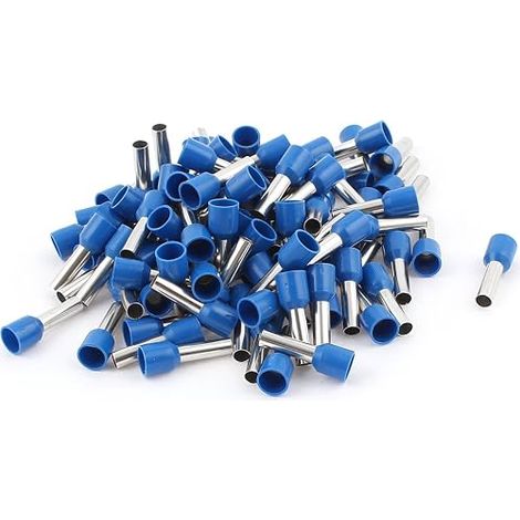 6mm2 Embout de Câble Embout de Câblage Cosse à Sertir électrique Fil Sertissage Borne Connecteur Terminal Isolé Bootlace Ferrule Bleu (1/5)