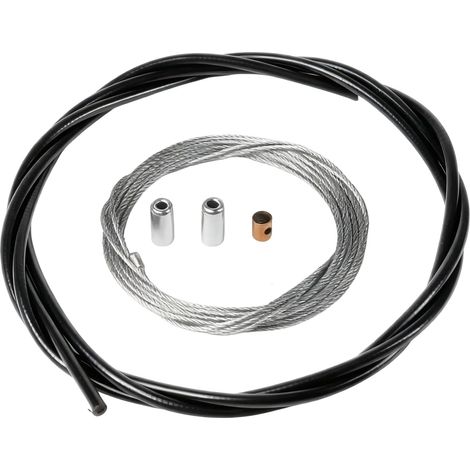 Câble d'accélérateur universel 2,50m avec gaine - Pour carburateur scooter 50cc, moto et mobylette (1/5)