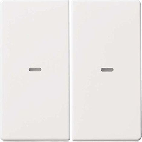 Copertura interruttore Berker 80960329 doppia 9x9 cm bianco