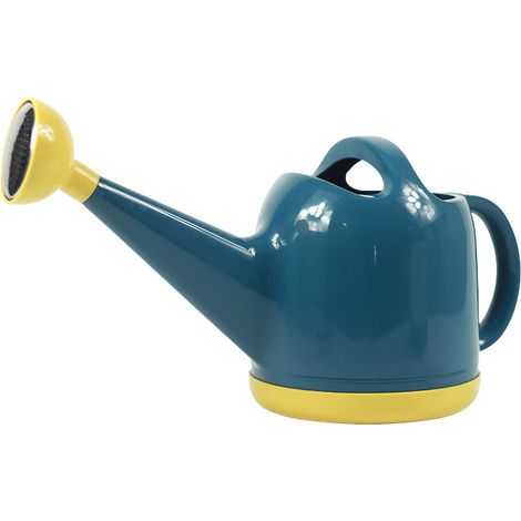 Arrosoir 4L Plastique Jardin avec Tête d'Arrosage pour Plantes Intérieur Extérieur Fleurs Bleu Foncé