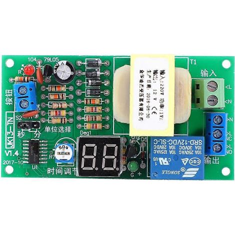 Module de relais temporisé haute précision, interrupteur temporisé, alimentation JK13-TN, 220 V CC, 50/60 Hz (1/4)