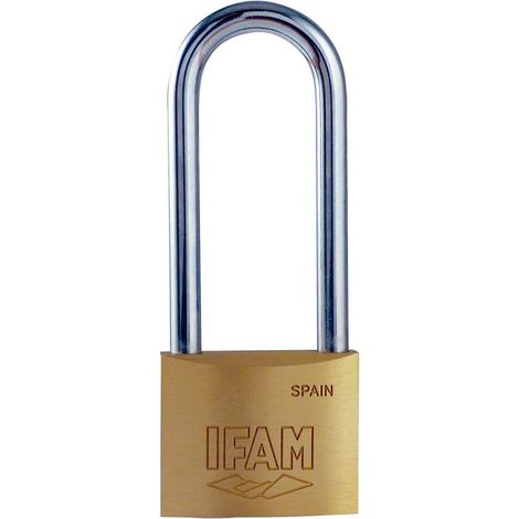 Candado Seguridad  40Mm Arco Extra Largo Laton K40Ael Laton Ifam (1/5)