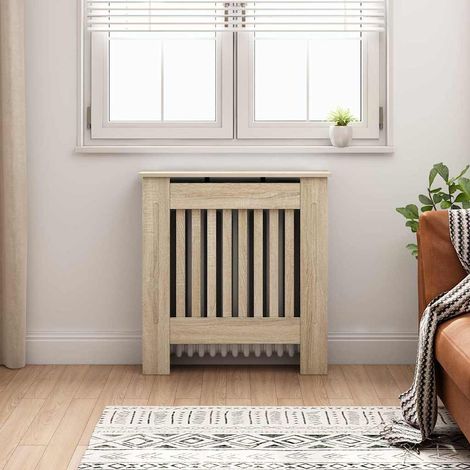Cache-radiateur bois d'ingénierie 78 cm (1/5)