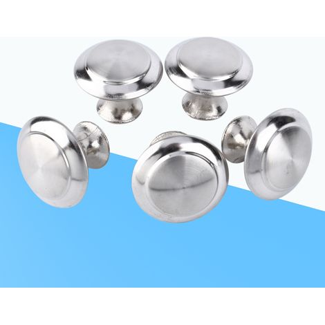 Bouton d'armoire tiroir, boutons de porte de commode, de cuisine, en acier inoxydable, rond pour placard, salle de bain, chambre à coucher, armoire (1/5)