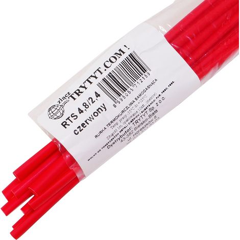 10x Guaine termorestringenti RTS 4.8/2.4 rosse (1/2)