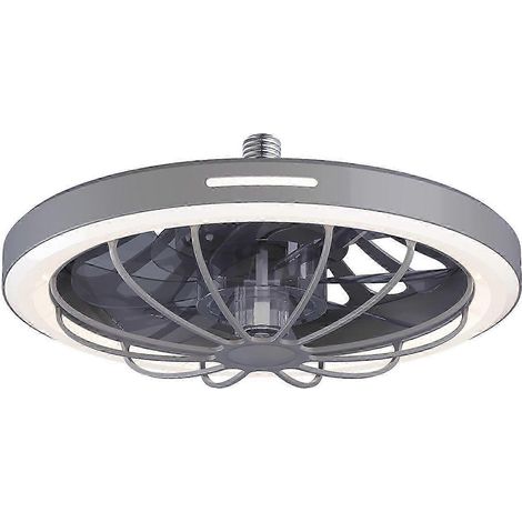 Ventilateur de plafond ABS écoénergétique pour chambre à coucher avec éclairage et commande, blanc (1/5)