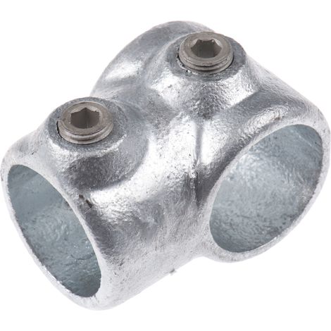 Rs Pro – Raccord en T – Accessoire pour poteau en fonte – Ø 33.7mm – Type 1 – Joint d'about 90° entre tubes (1/2)