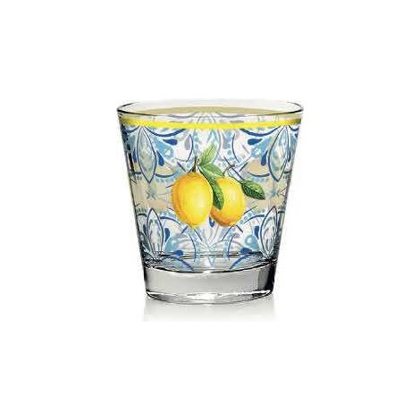 Set 6 Bicchieri da Tavola Nadia Sunny Lemon 250 cc Cerve