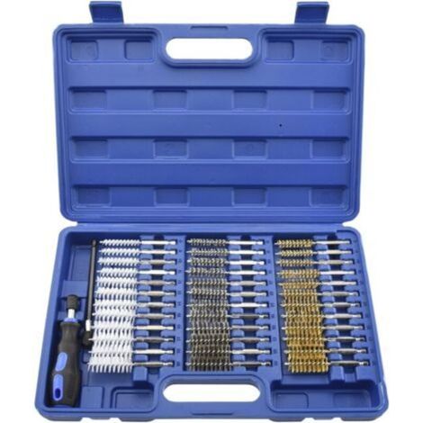 Accessoires pour perceuse à brosse métallique avec tige hexagonale de 1/4 po, montable sur perceuse électrique ou meuleuse, ensemble de 38 pièces (1/4)