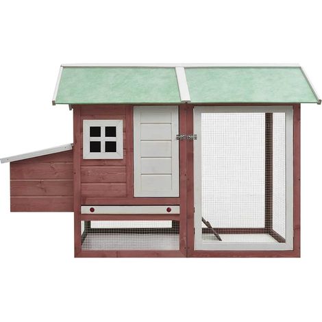 Maison Exclusive - Pollaio Moca 170x81x110 cm in Legno Massello di Pino e Abete