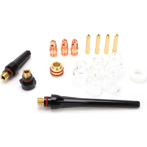 Kit de pièces de rechange pour chalumeau WP-17/18/26, buses et becs pour soudage TIG à l'argon. (1/5)