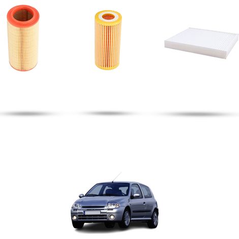 Kit tagliando 3 filtri compatibile con Renault Clio II 1.0 40kw Dal 2000 (1/4)
